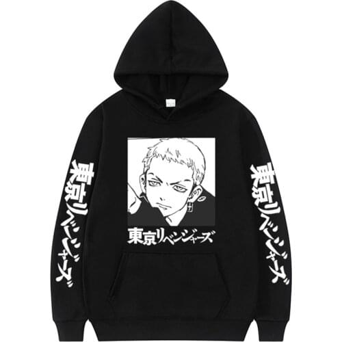 Tokyo Revengers Pattern Print Hoodie Men Women Anime Style Hoodies Fashion Creativity Sweatshirt Cotton Tops Casual Loose Hooded