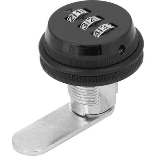 3 Digits Password Smart Lock Clockwise Anti-clockwise Door Lock Digital Electronic Cabinet Door Lock Drawer Password Locker