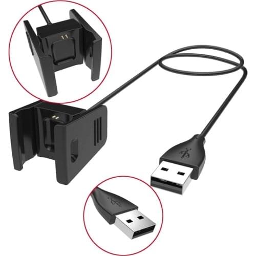 USB Charging Cable Standard Charger 55CM Cable Cord For Fitbit Charge 2 3 4 Bracelet Wireless Smartband Wristband