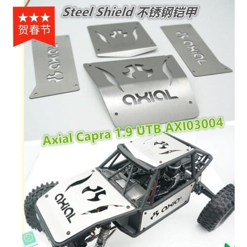 Stainless steel reinforced protective armor for Chassis fits Axial Capra 1.9 UTB AXI03004