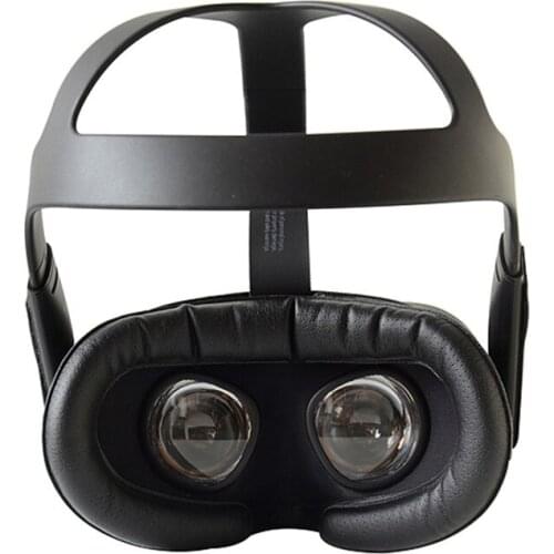 Sweat-proof VR Eye Mask Mat Bracket for Oculus Quest VR Glasses Breathable Leather Flannelette Face Cover Mask Pad Accessories