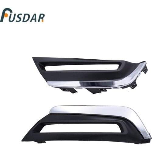 1 Pair Front Bumper Lower Fog Lamp Trim Bezel Covers w/Lamp Holes For Honda CR-V EU Version 2019-2020