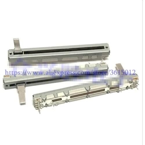 1PCS for Japan ALPS Slide FADER 20KAx2 VOLUME potentiometer Dual 20K 75mm for mixer Brand new