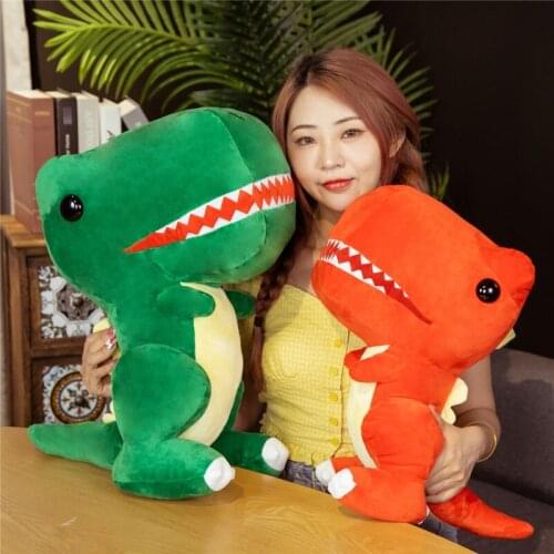 1pc 55/70cm New Dinosaur Plush Toys Cartoon Big Head Tyrannosaurus Cute Stuffed Toy Dolls for Kids Children Baby Birthday Gift