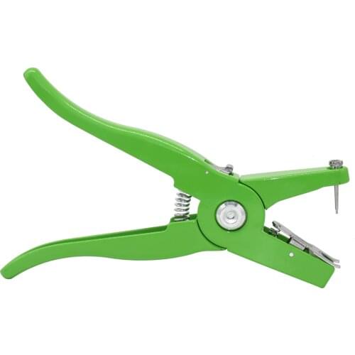 1Pcs Ear tag pliers Animal Control Device Green Metal ear thorn tongs Swine Cow Sheep Rabbit Identification tool