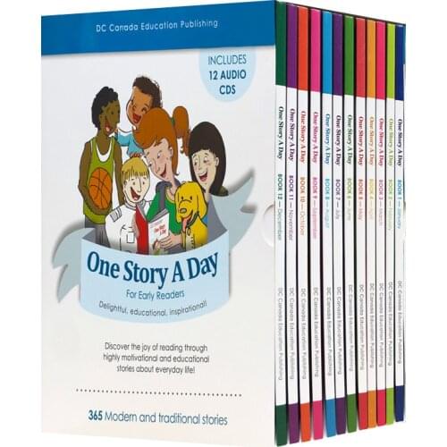 12 books One Story A Day For Early Readers 365 Stories Daily Life Around The World Kids English Reading Book Education Age 8-10