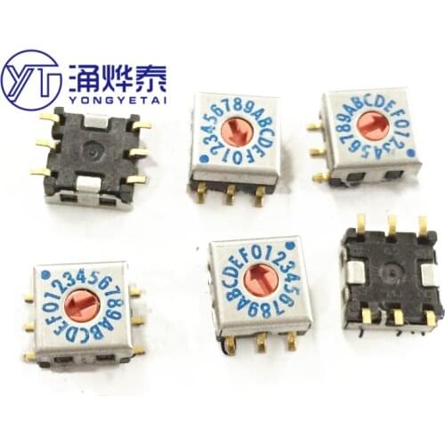 16 stalls 7*7 patch rotation code 0-F coding switch SMR7116 anti-code free shippping