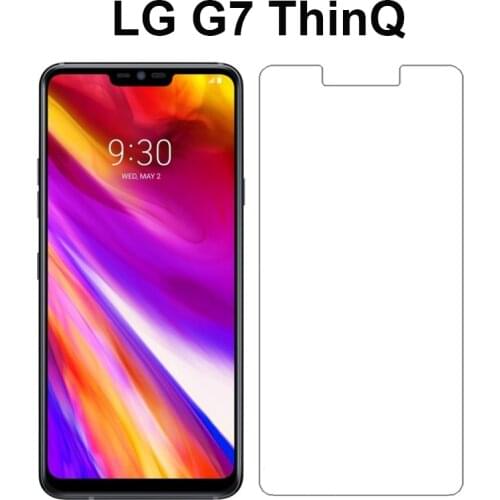 2PC Tempered Glass For LG G7 Screen Protector LG G7 ThinQ Screen Protector Glass LG G7 G 7 G710 G710EM LGG7 Not Full Cover Glass