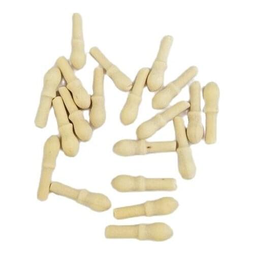 20pcs Length 11mm Wooden Mooring Bolts Wood Parking Plugs Belaying Pins for 1:24 1:75 Ancient Sailing Boat Assembly Accessories