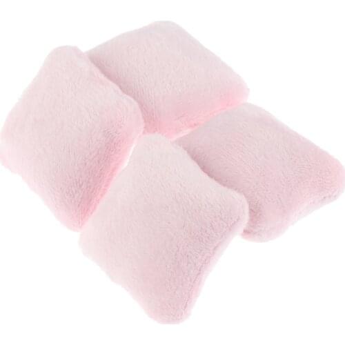4pcs 1/12 Dollhouse Miniature Pillow Cushions For Sofa Couch Bed Furniture Toys Without Sofa Chair