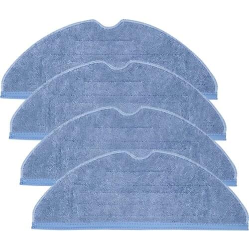 4Pcs Vacuum Mop Replacement Pads for Roborock T7 T7 Plus S7 Reusable Floor Expert Wet Replacement Microfiber Soft Pad