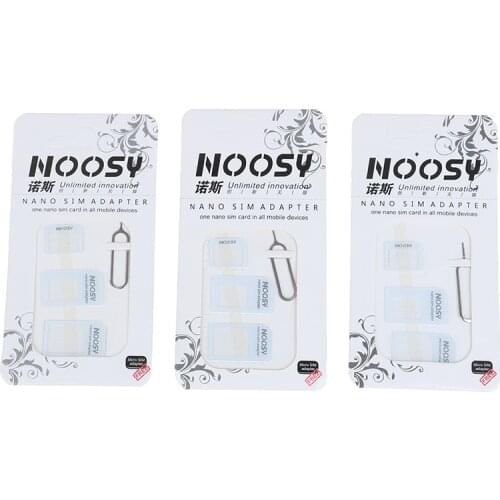 1 Set Hot 4 in 1 SIM Card Accessories Suit Micro SIM Card Tray Holder Support iPhone 7 6s 5s Samsung Huawei Xiaomi Adapter Kit