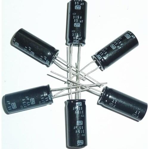 5pcs 85uF 315V Nippon Chemi-Con NCC Photo Flash Capacitor 11.5x26.5mm 315V85uF PH Capacitors