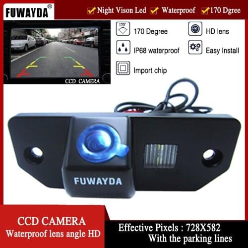 FUWAYDA CCD parking rearview cars camera parking lines reverse camera night vision for FORD FOCUS SEDAN (3Carriages) Ford C-max
