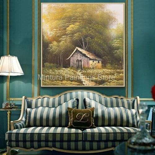 Mintura Hand Painted Modern Abstract Landscape Oil Paintings On Canvas Wall Pictures Art Posters For Living Room Home Decoration