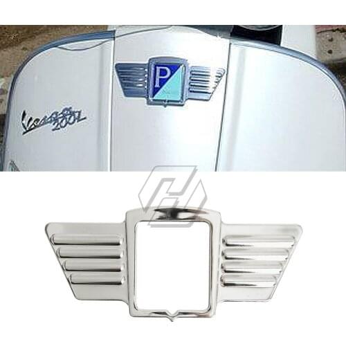 Motorcycle Chrome Wings Case for Piaggio Vespa LX LXV 50 150 2006-2009 Leader Motor