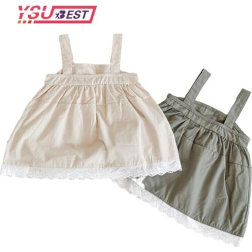 0-3Yrs Summer Girls Clothes Cotton Overalls Korean Style Kids Dress for Girls Clothes Sundress Toddler Suspender Straps Overalls