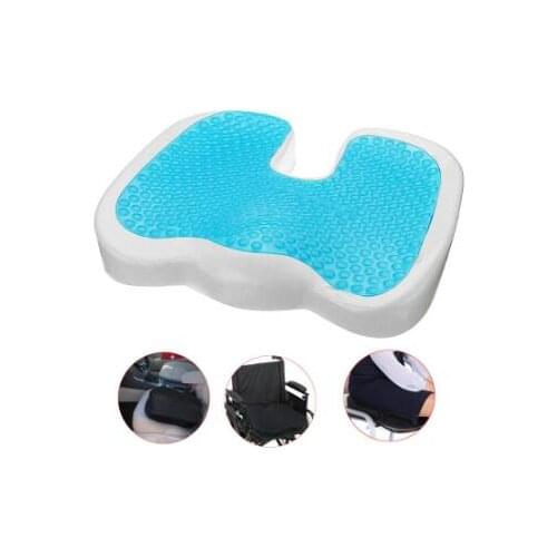 Gel Enhanced Seat Cushion - Non-Slip Orthopedic Gel & Memory Foam Coccyx Cushion for Tailbone Pain Office Chair Car Seat Cushion
