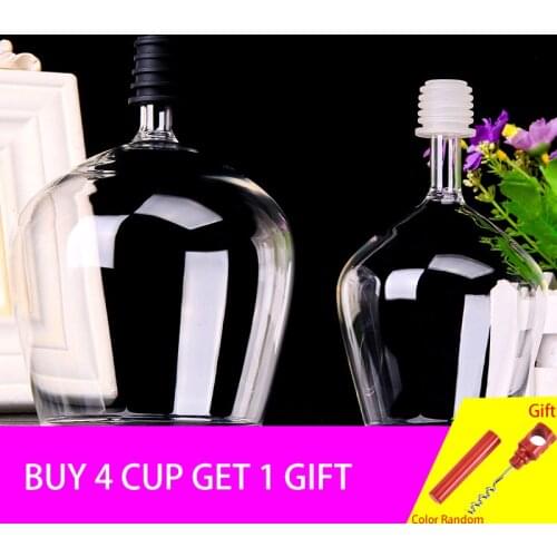 Creative Barware Transparent Glass Direct To Drinking Red Wine Glasses Packed In Drinking Glasses Stopper Household Bar Tools