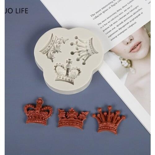 JO LIFE Creative Crown Shaped Silicone Fondant Mold Cake Decoration Tool Baking Chocolate Mould