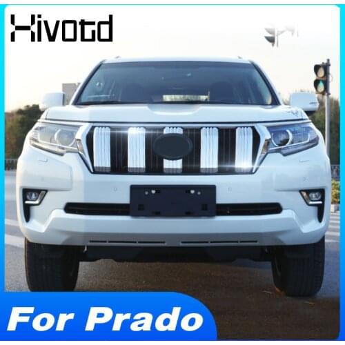 Hivotd Front Bumper Grille Cover Exterior Accessories Modification Car Styling Parts For Land Cruiser Prado 150 2018 2019 2020