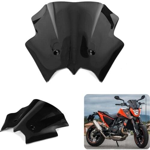 Black Motorcycle Windshield Windscreen For KTM DUKE 690 2012-2015 2014 2013