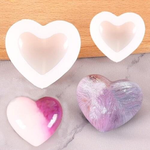 Love Heart Crystal Silicone Mold 3D Craft for Cakes Decoration DIY Candle Resin Soap Plaster Making Tools Home Decoration