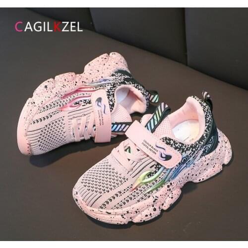 CAGILKZEL New Fashion Childrens Sneakers Girl Breathable Mesh Baby Boy Shoes Casual Sports Kids Shoes for Girl Chaussure Enfant