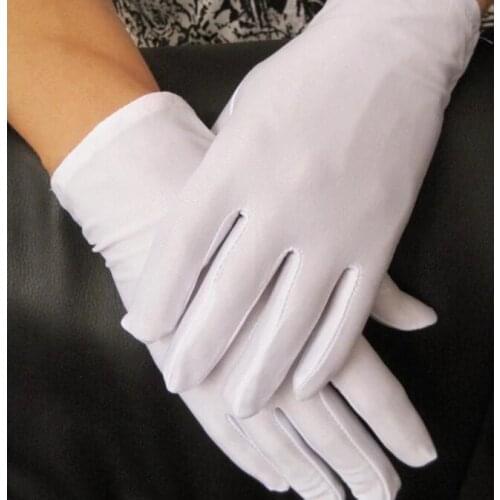 Fashion mens summer thin elastic Large white gloves male black color Etiquette gloves driving gloves wholesale tb006