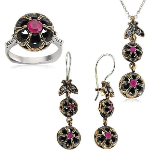 Original silver , Authentic Flower Set ,Most Special Jewelry Sets Suitable and Quality Products Types