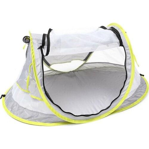2020 New Portable Folding Baby Crib Travel Beach Bed Mesh Tent Mosquito UV Sun Protection