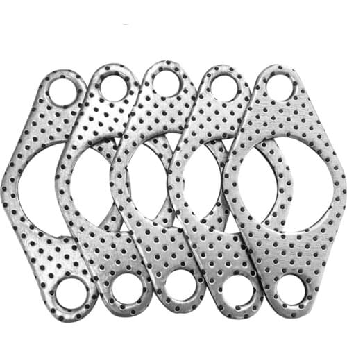 1.5inch -3.0inch Car Engine Exhaust Gasket Downpipe Flange Universal Exhaust Pipe Gasket with two holes 5pcs/Lot