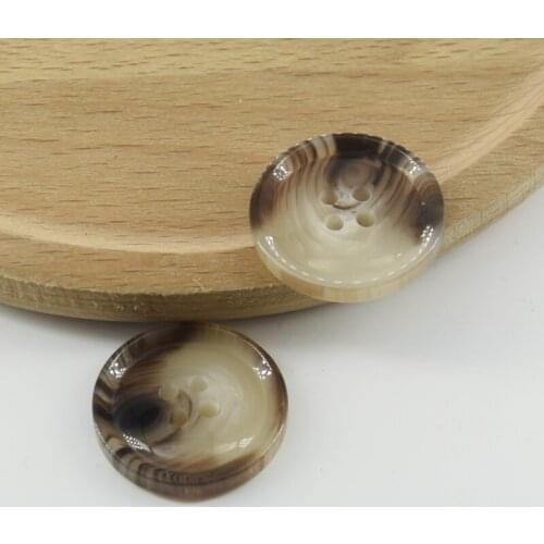 Fancy White Mat Light Piping Suit Resin Buttons Sewing For Shirt Coats Garments Decorative Button Handmade 4 Holes