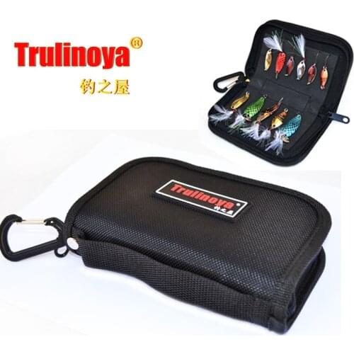 Trulinoya 15cm*9cm*3cm Paillette bag spoon bag lure bag fishing tackle bag large capacity Free Shipping
