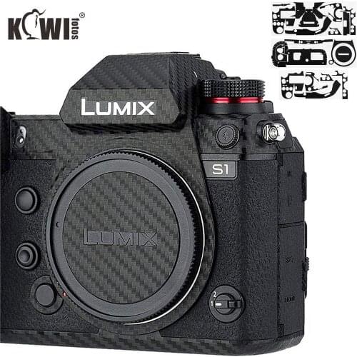 Anti-Scratch Camera Body Skin Cover Protector Film for Panasonic Lumix S1 S1R Full Frame Camera 3M Sticker Carbon Fiber Pattern