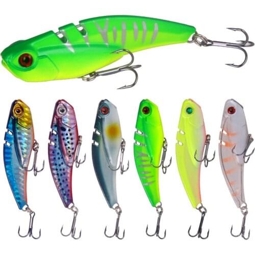 1 Pcs Metal VIB Blade Lure 7cm 20g 3D Eyes Pencil Spoon Spinner Balancer Fishing Lure Hard Bait Fishing Tackle with Hook