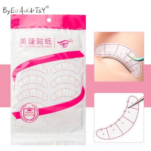 70pairs/pack Paper Patches 3D Eyelash Under Eye Pads Lash Eyelash Extension Practice Eye Tips Sticker Wraps Makeup Tools