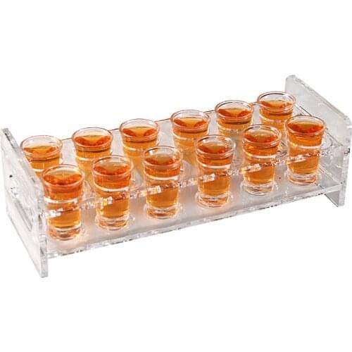 Barmaid Party Barware Shot Glass Tool Sets Acrylic Holder Wine Barware Kitchen Whisky Drink Copas De Vino Bar Accessories EI50BW