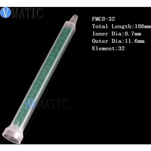 Free Shipping 10pcs Resin Static Mixer MC08-32 Mixing Nozzles for Duo Pack Epoxies Green Color