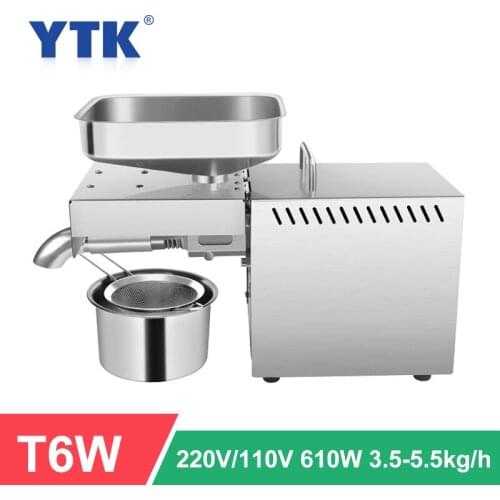 Household Small Oil Press High Extraction Peanut Coconut Olive Edible Oil Stainless Steel Cold And Hot Oil Press