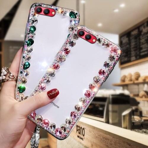 Phone Case Transparent Diamond Drop-proof Shell Suitable For Huawei Honor v10 Mobile