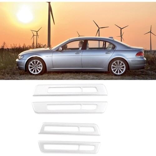 Car Door Seat Memory Button Switch Decoration Frame Trim Cover Sticker For-BMW 7 Series 2009-2014 Interior