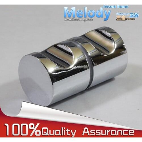 H-018-B Shower Room Door Brass Cylinderical Knob Handle Chrome
