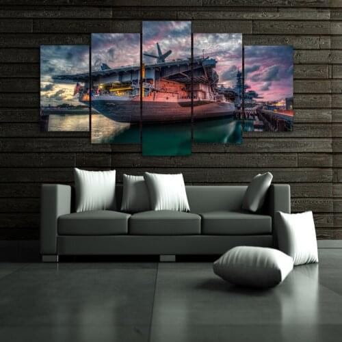 HD Printed san diego bay uss midway Painting on canvas room decoration print poster picture canvas Free shipping