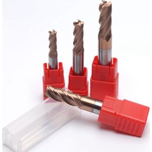 Customized AHNO Carbide Nose Radius Milling Cutters HRC55 Updated coating HRC55