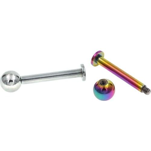 Big Size Mix Color 1.6*6-14mm Lip Piercings Lip Morne Tragus Labret Ring Ear Stud Bars lip Rings Sexy Body Piercing Jewelry