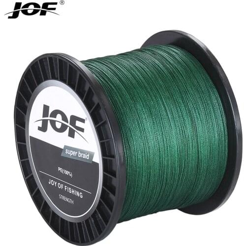 JOF 8 Strands 1000M 500M 300M Braided Fishing Line Multifilament Pesca Carp Super Strong Weave Sea Saltwater Extreme 100% PE