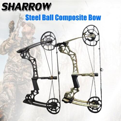 Archery 40-60lbs Compound Bow Steel Ball Composite Bow Hunting Bow For Outdoor Shooting Game Training Bow And Arrow Accessories