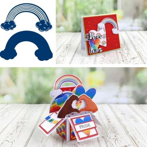 Clouds Rainbow Metal Cutting Dies for DIY Scrapbooking Crafts Dies Cut Stencils Maker Photo Album Template Handmade Decoration