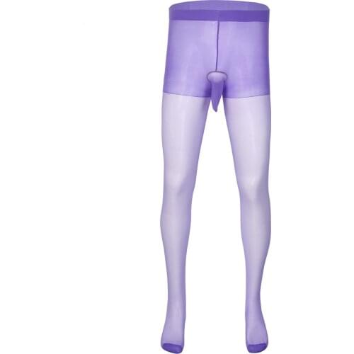 Mens Sexy Lingerie Footed Stockings with Sheath Pouch JJ Sissy Gay Underwear Socks Exotic Bodystocking pijama hombre pantyhose